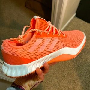 Brand new worn once adidas tennis shoes